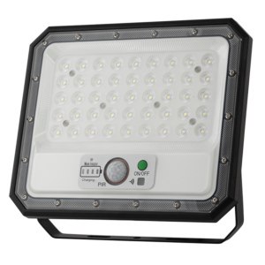 Соларен дед прожектор с PIR датчик за движение 90°, 10W, 5500K, IP65