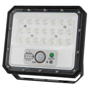Соларен дед прожектор с PIR датчик за движение 90°, 5W, 5500K, IP65