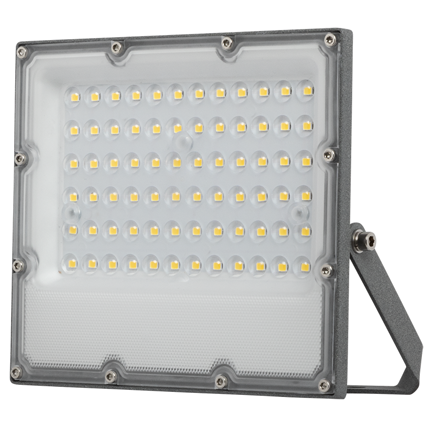 Лед слим прожектор 50W 5000K неутрална светлина, 5760lm, 220-240V AC, степен на защита IP65.